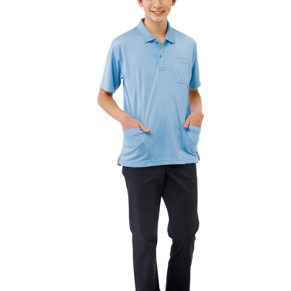 もくサイドポケットポロシャツ(unisex)