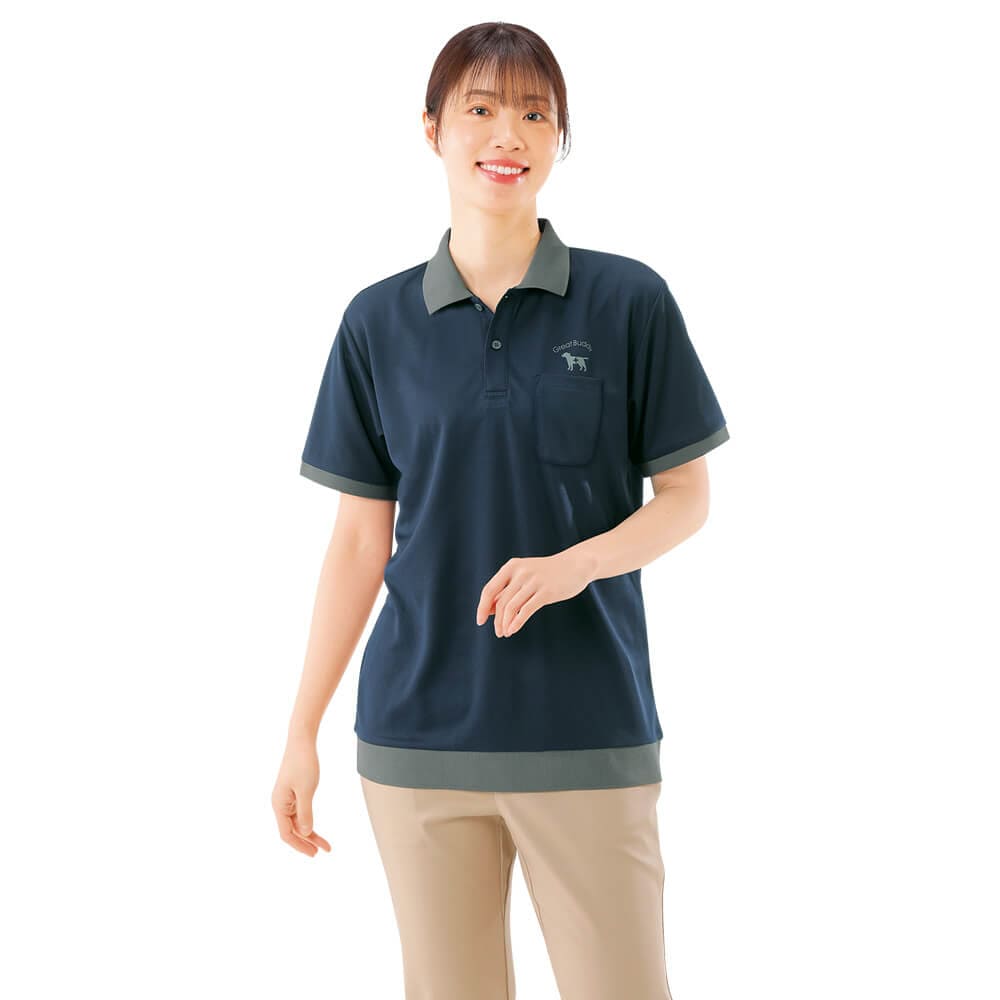 グレートバディ 配色リブポロシャツ(Unisex)