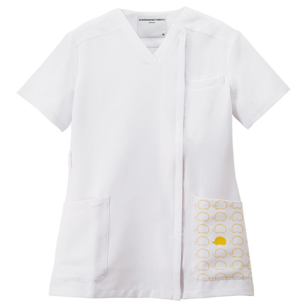スカンジナビアンフォレスト スクラブ前開きジャケット 白衣や看護師 ナース用品の通販 ナースリー公式オンラインショップ